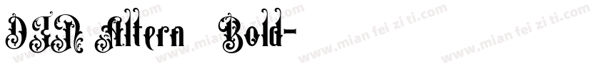 DIN Altern   Bold字体转换